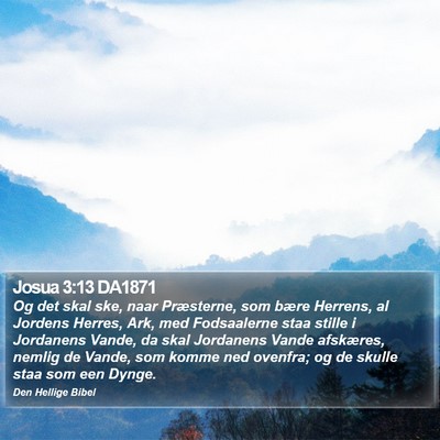 Josua 3:13 DA1871 Bible Verse Image