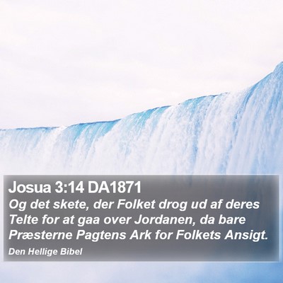 Josua 3:14 DA1871 Bible Verse Image