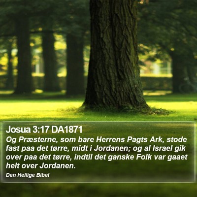 Josua 3:17 DA1871 Bible Verse Image