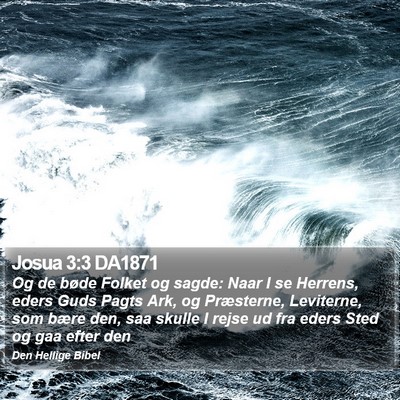 Josua 3:3 DA1871 Bible Verse Image