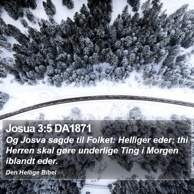 Josua 3:5 DA1871 Bible Verse Image