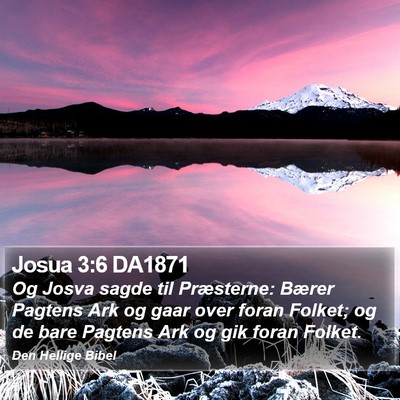 Josua 3:6 DA1871 Bible Verse Image