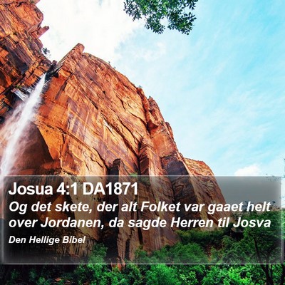 Josua 4:1 DA1871 Bible Verse Image