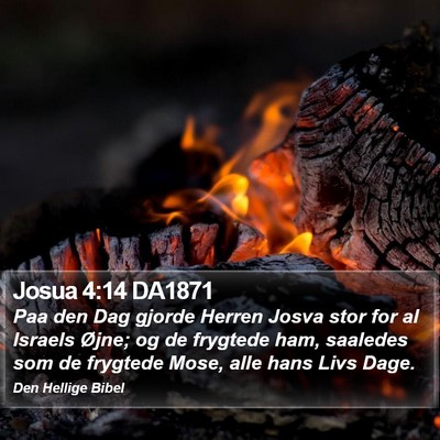 Josua 4:14 DA1871 Bible Verse Image