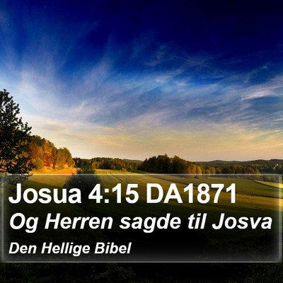 Josua 4:15 DA1871 Bible Verse Image