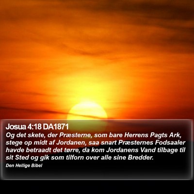 Josua 4:18 DA1871 Bible Verse Image