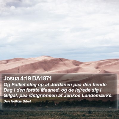 Josua 4:19 DA1871 Bible Verse Image