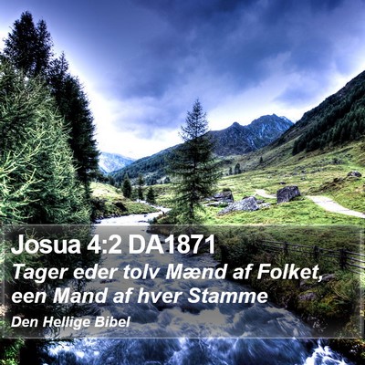 Josua 4:2 DA1871 Bible Verse Image