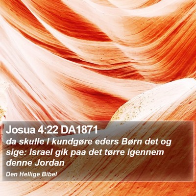 Josua 4:22 DA1871 Bible Verse Image