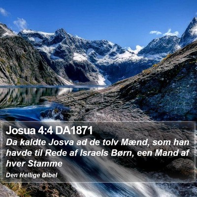 Josua 4:4 DA1871 Bible Verse Image