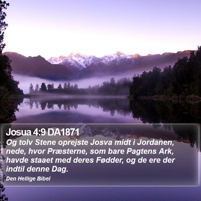 Josua 4:9 DA1871 Bible Verse Image