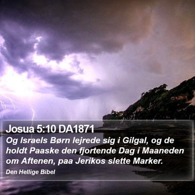 Josua 5:10 DA1871 Bible Verse Image