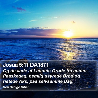 Josua 5:11 DA1871 Bible Verse Image