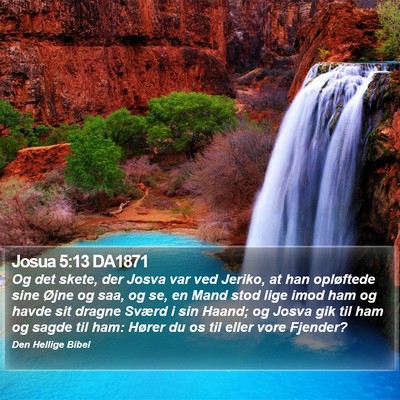Josua 5:13 DA1871 Bible Verse Image