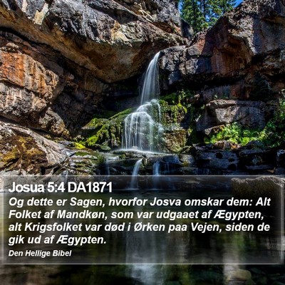 Josua 5:4 DA1871 Bible Verse Image