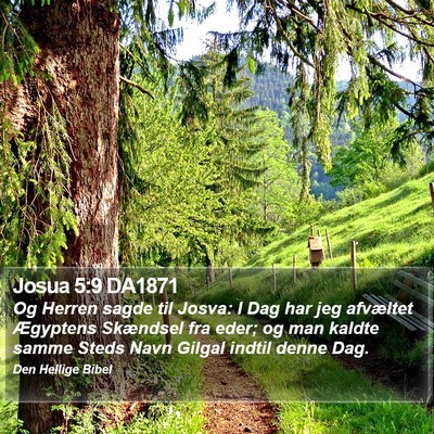 Josua 5:9 DA1871 Bible Verse Image