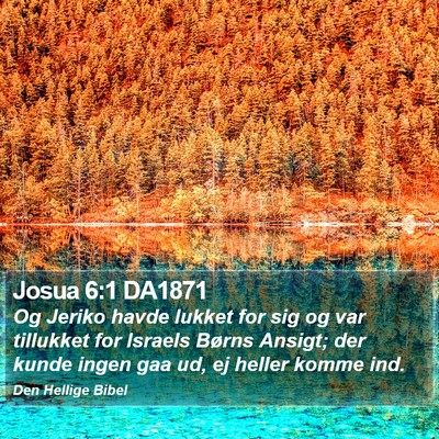 Josua 6:1 DA1871 Bible Verse Image