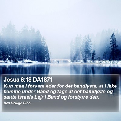 Josua 6:18 DA1871 Bible Verse Image
