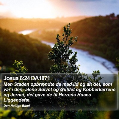 Josua 6:24 DA1871 Bible Verse Image