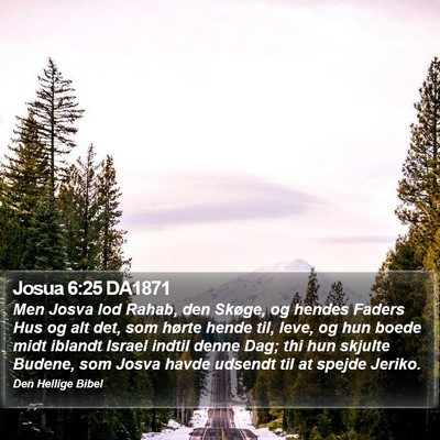 Josua 6:25 DA1871 Bible Verse Image