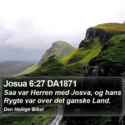 Josua 6:27 DA1871 Bible Verse Image