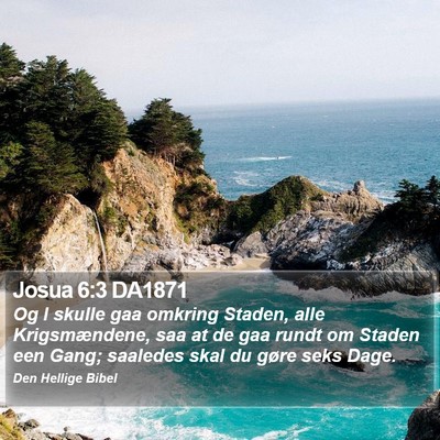 Josua 6:3 DA1871 Bible Verse Image