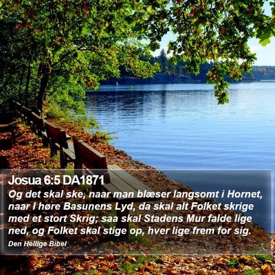 Josua 6:5 DA1871 Bible Verse Image