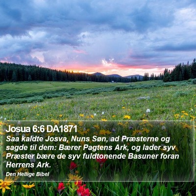 Josua 6:6 DA1871 Bible Verse Image