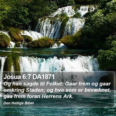 Josua 6:7 DA1871 Bible Verse Image