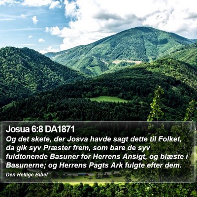 Josua 6:8 DA1871 Bible Verse Image
