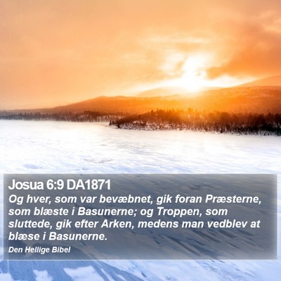 Josua 6:9 DA1871 Bible Verse Image