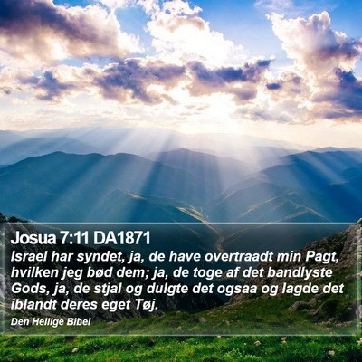 Josua 7:11 DA1871 Bible Verse Image