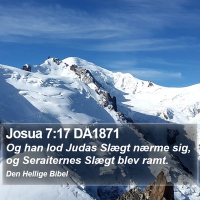 Josua 7:17 DA1871 Bible Verse Image