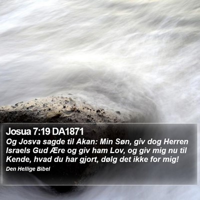 Josua 7:19 DA1871 Bible Verse Image