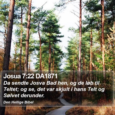 Josua 7:22 DA1871 Bible Verse Image