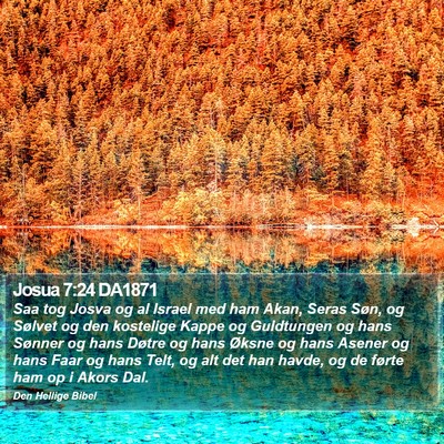 Josua 7:24 DA1871 Bible Verse Image
