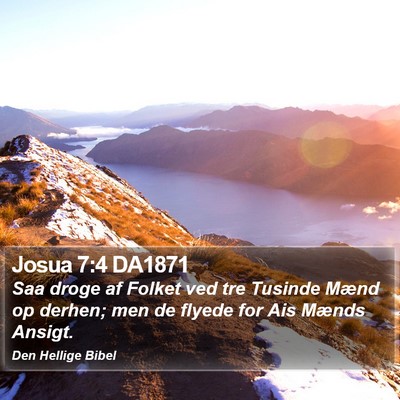 Josua 7:4 DA1871 Bible Verse Image