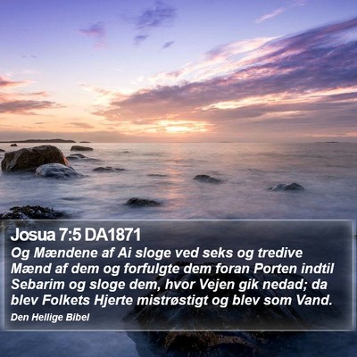 Josua 7:5 DA1871 Bible Verse Image