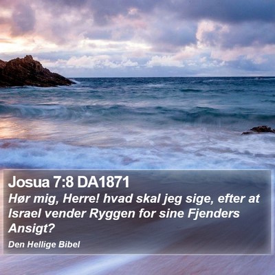 Josua 7:8 DA1871 Bible Verse Image