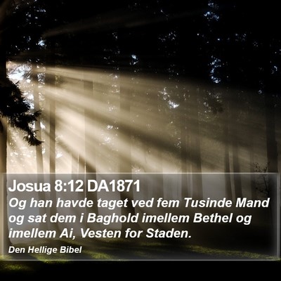 Josua 8:12 DA1871 Bible Verse Image