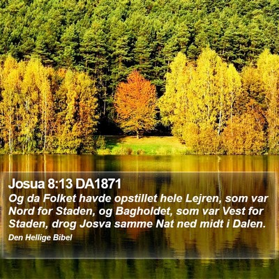Josua 8:13 DA1871 Bible Verse Image