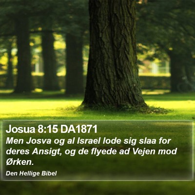 Josua 8:15 DA1871 Bible Verse Image
