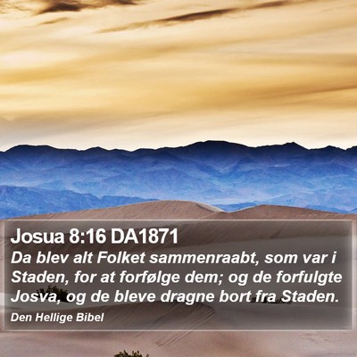 Josua 8:16 DA1871 Bible Verse Image