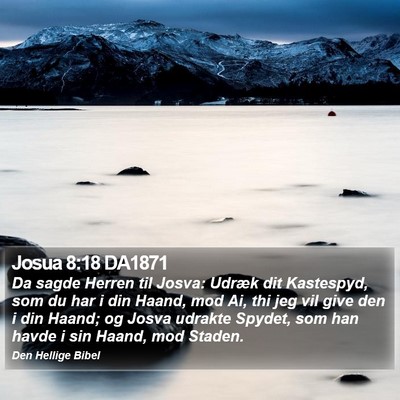 Josua 8:18 DA1871 Bible Verse Image