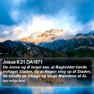Josua 8:21 DA1871 Bible Verse Image