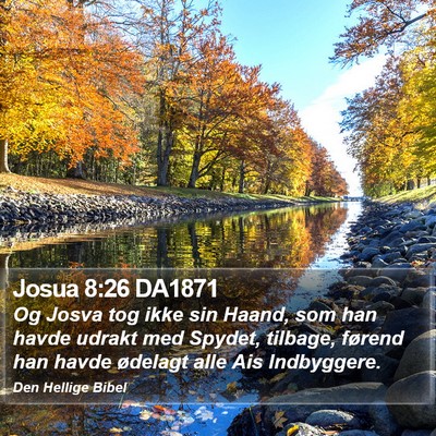Josua 8:26 DA1871 Bible Verse Image