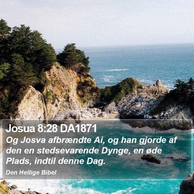 Josua 8:28 DA1871 Bible Verse Image