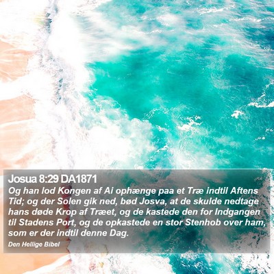 Josua 8:29 DA1871 Bible Verse Image