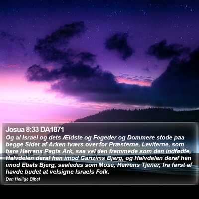 Josua 8:33 DA1871 Bible Verse Image