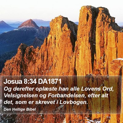 Josua 8:34 DA1871 Bible Verse Image